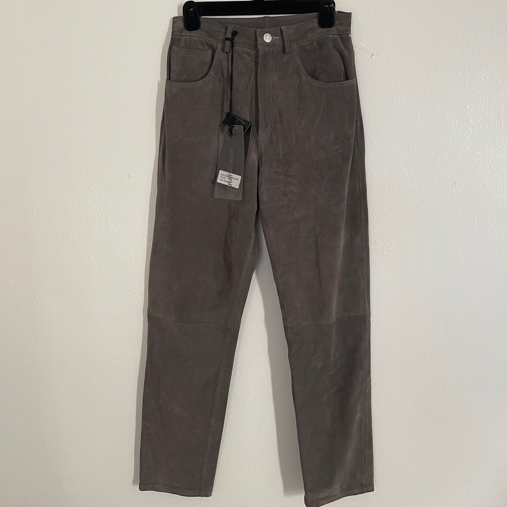 GIORGIO BrATO women leather pants . Size 40